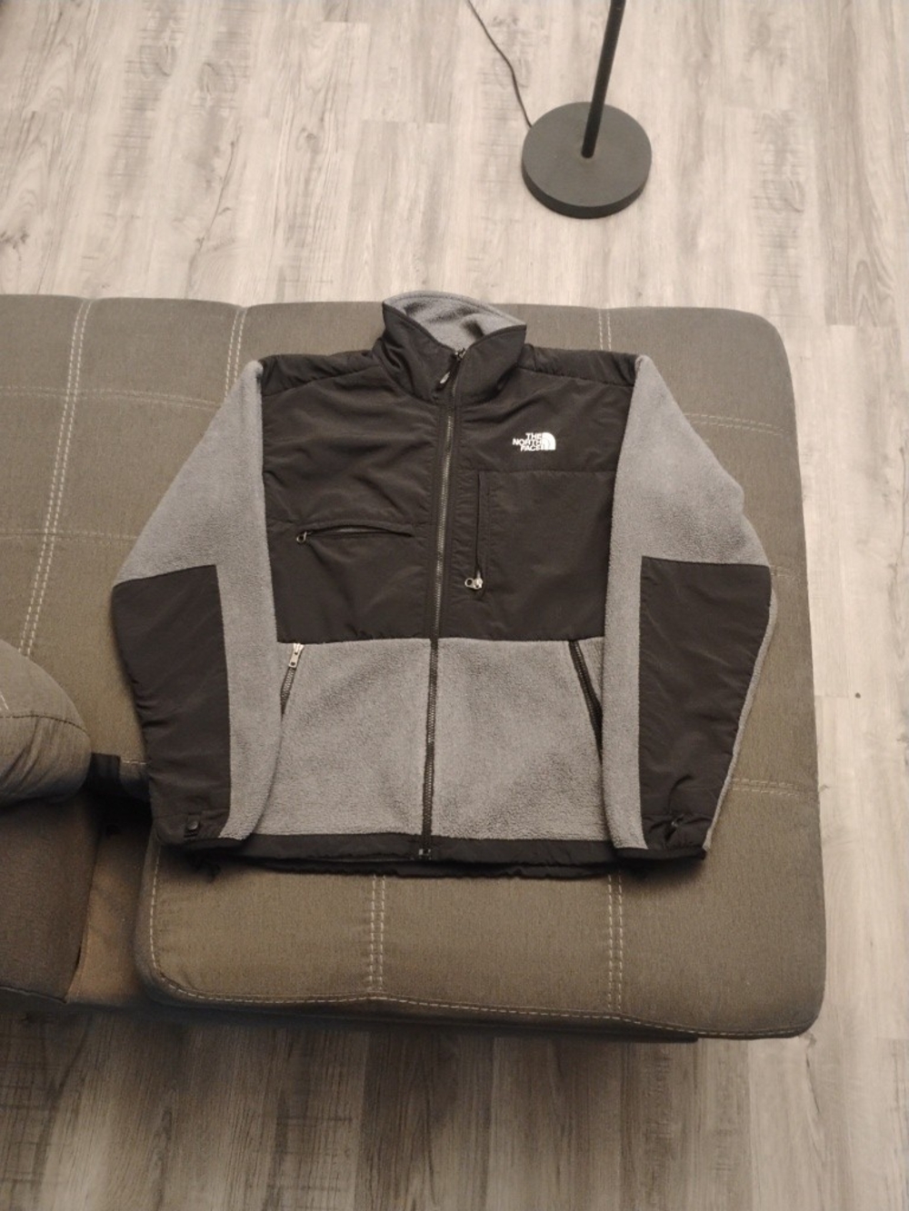 The North Face Gray and Black Fleece Jacket Men's Size S